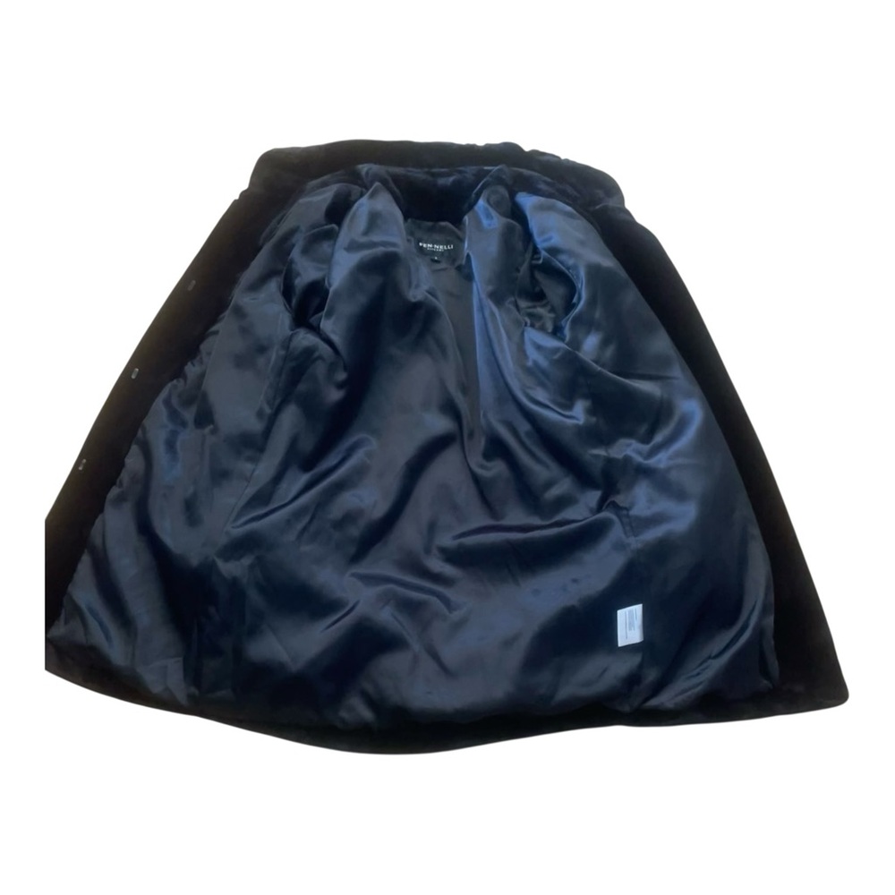 Fen-Nelli Elegant black faux fur winter coat women's size 8 super nice - Picture 6 of 13